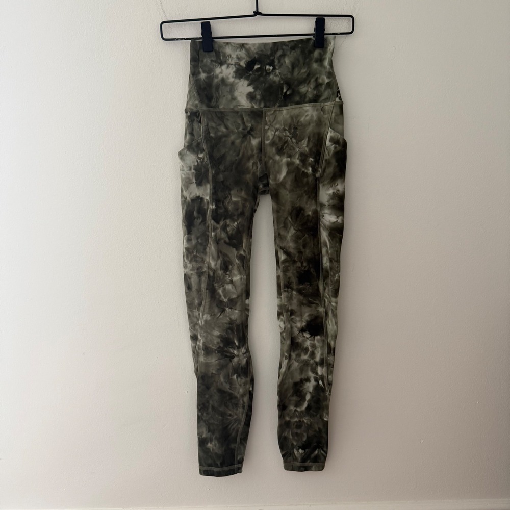 Lululemon Align High-Rise Pant with Pockets 25" Diamond Dye Light Sage size 4